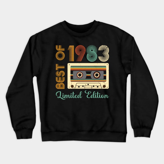 Best Of 1983 Limited Edition Birthday Crewneck Sweatshirt by busines_night